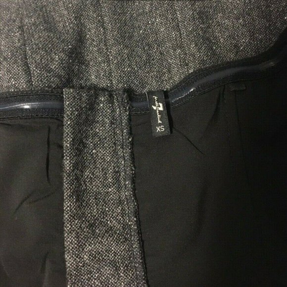 7 for all Mankind -  Wool Strapless Dress | Dark Gray | Size XS - Picture 4 of 5